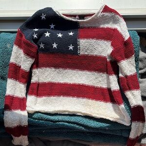 American flag sweater